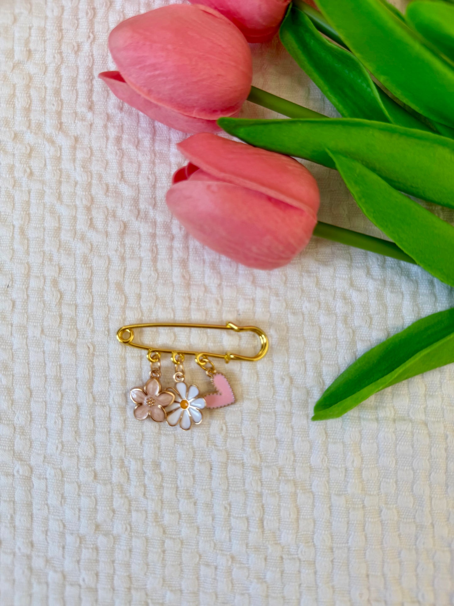 Petite Broche Jardin Fleuri