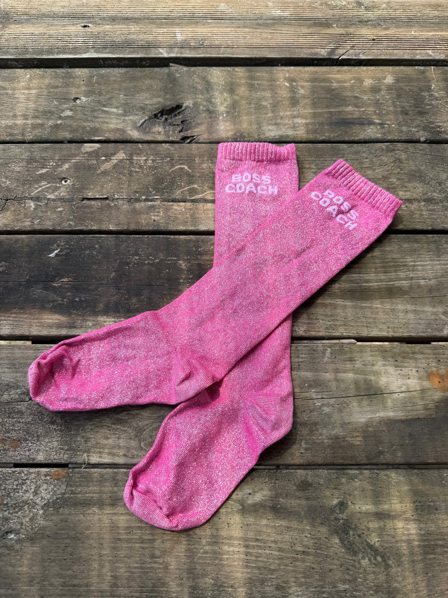 Chaussettes Boss coach - rose fuchsia