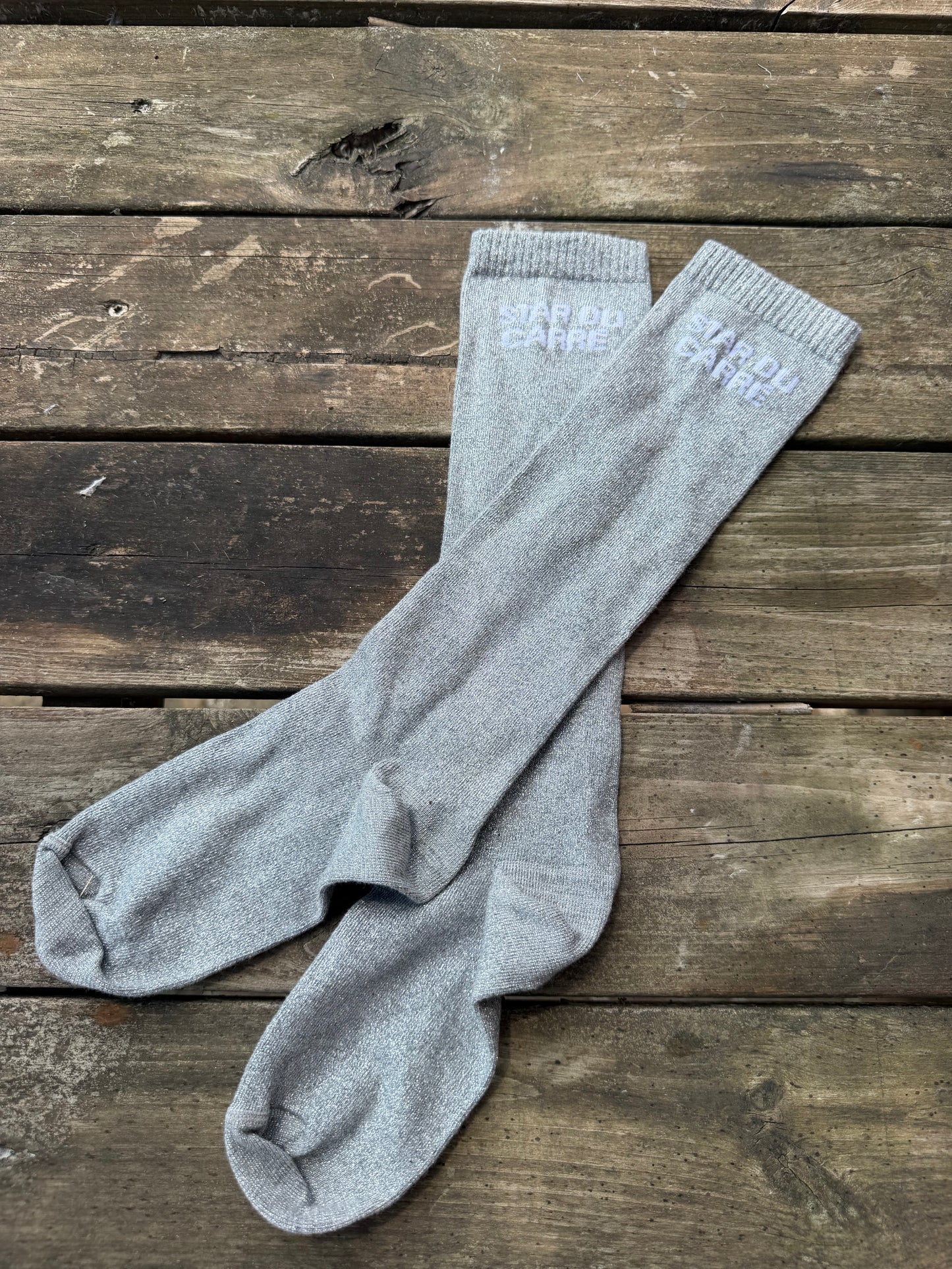 Chaussettes Star du carré - gris