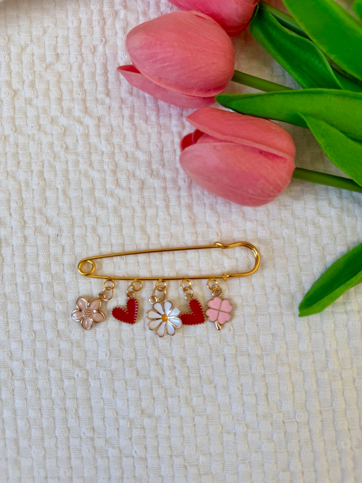 Grande Broche Bouquet Champêtre