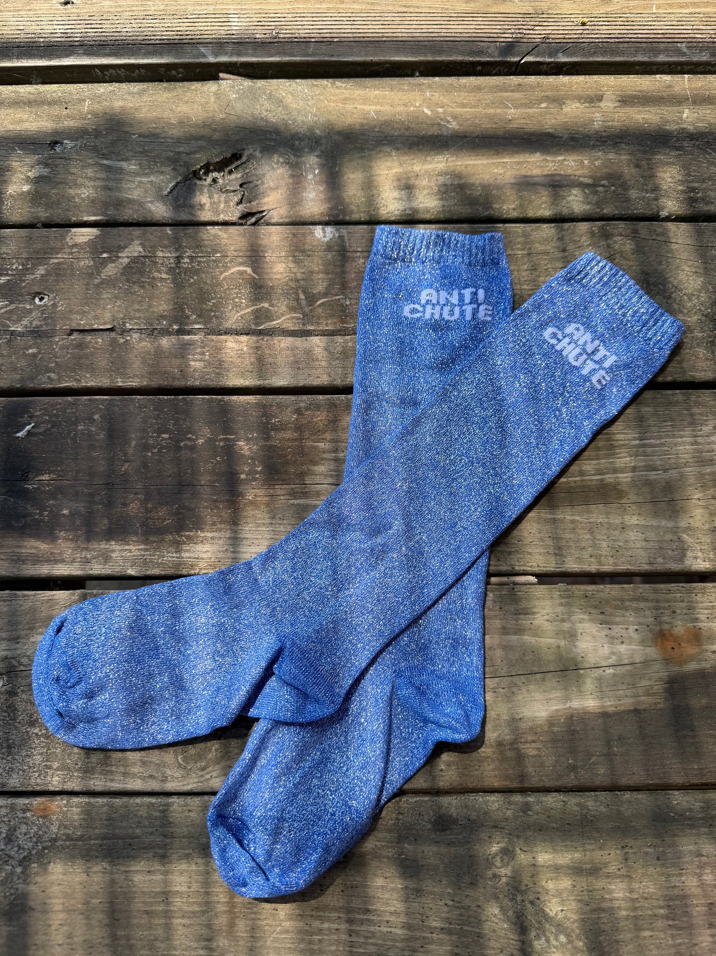 Chaussettes Anti chute - bleu électrique