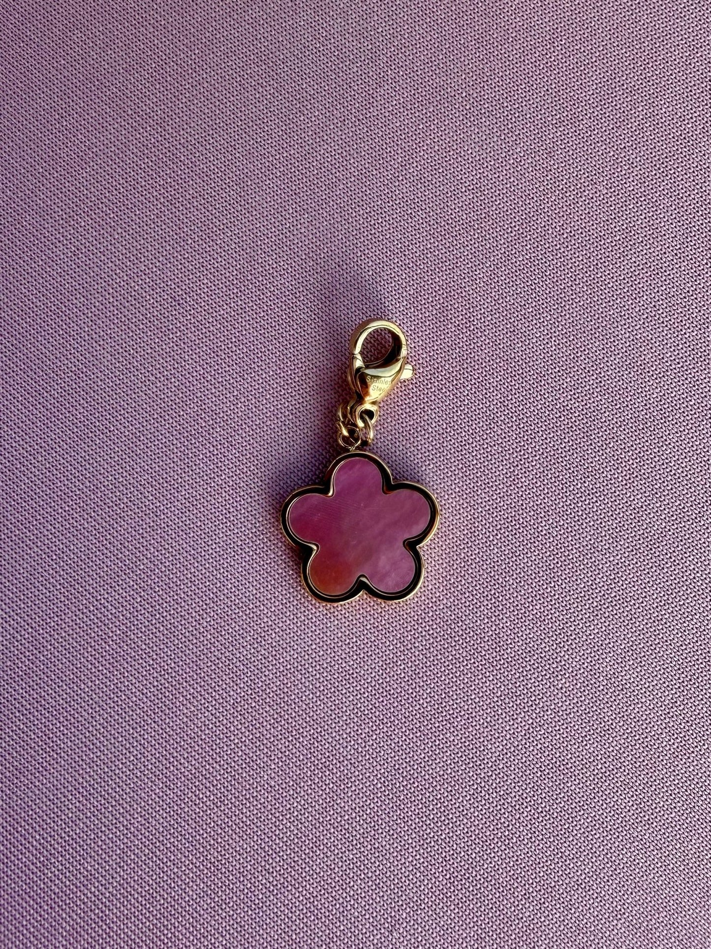 Charm fleur rose - Equislay