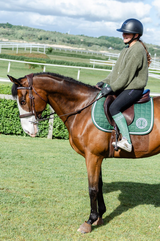 CHAUSSETTES MON PONEY MON PAIN - VERT - Equislay