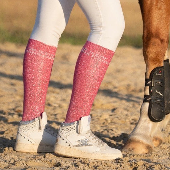 CHAUSSETTES OBJECTIF SANS FAUTE - ROSE - Equislay