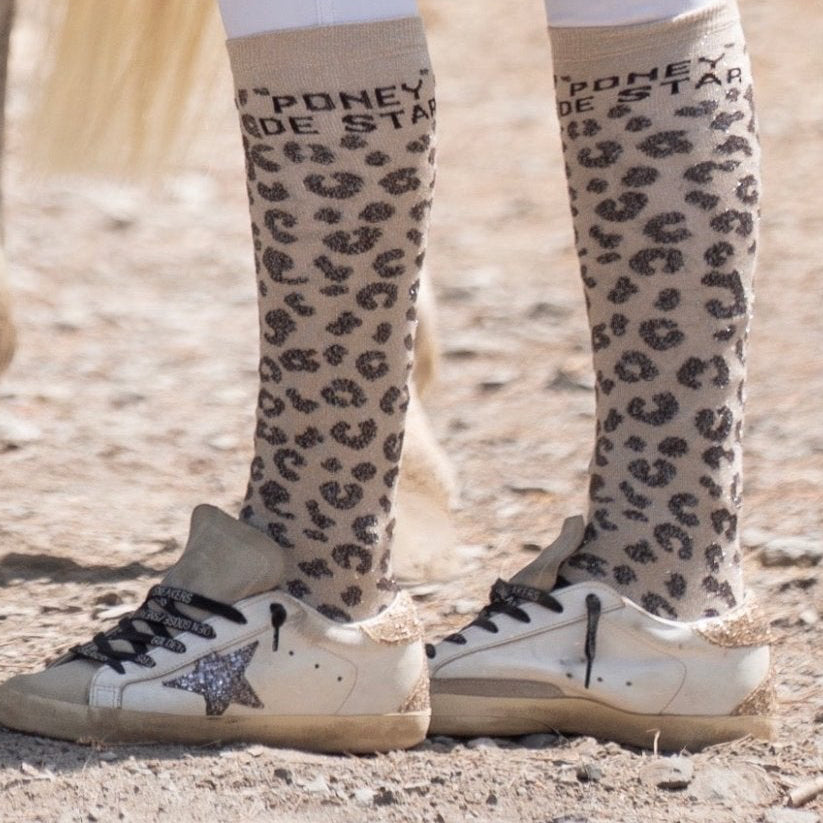 Chaussettes Poney de Star – Léopard - Equislay