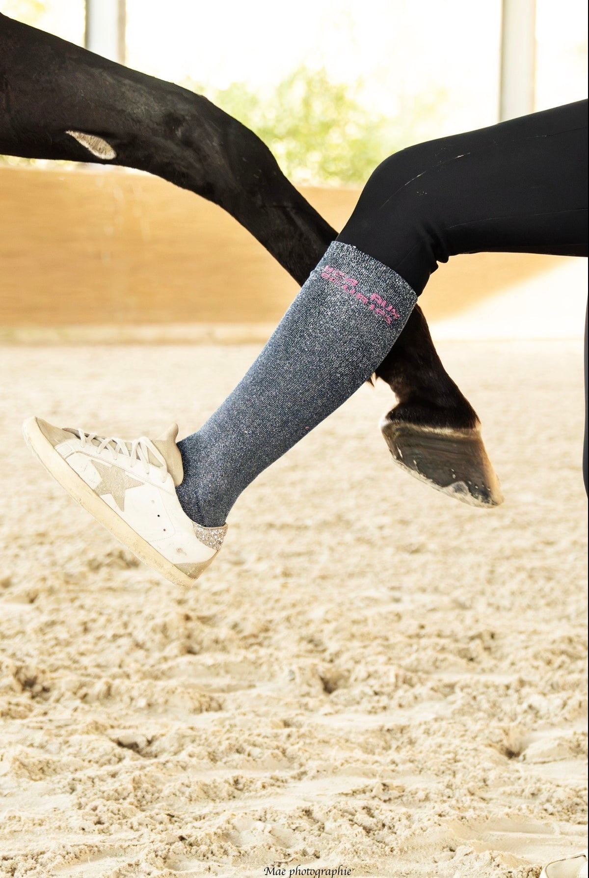 Chaussettes d’équitation H24 aux écuries – Bleu marine