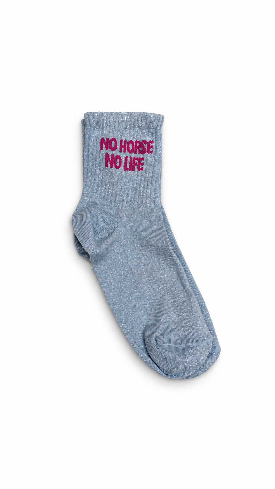 Chaussettes de ville No Horse No Life – Bleu ciel