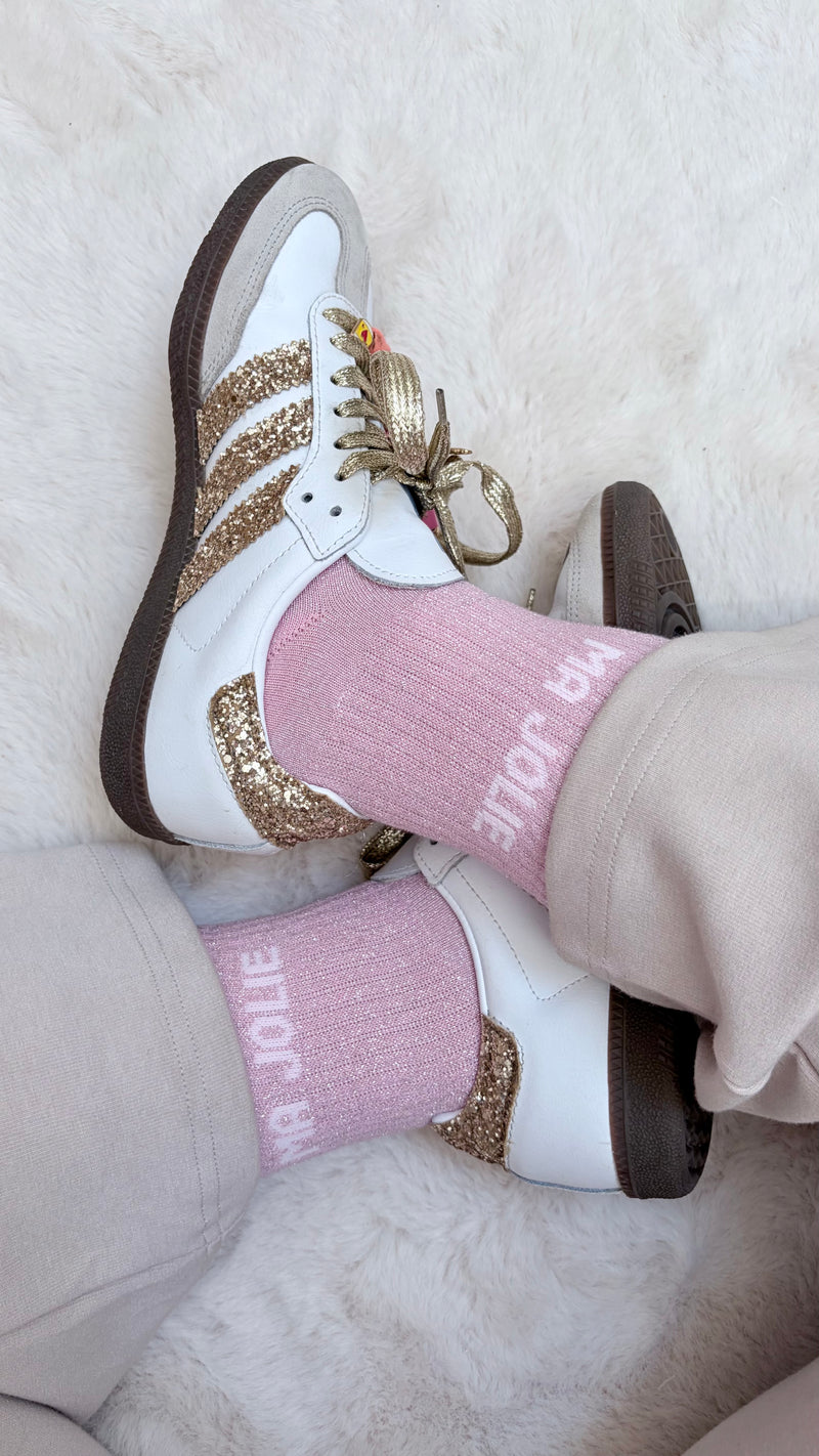 Chaussettes de ville Ma Jolie – Rose pâle