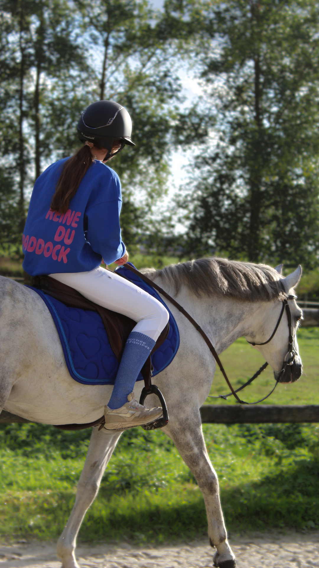 Tapis de selle CSO AMOUR – Bleu électrique