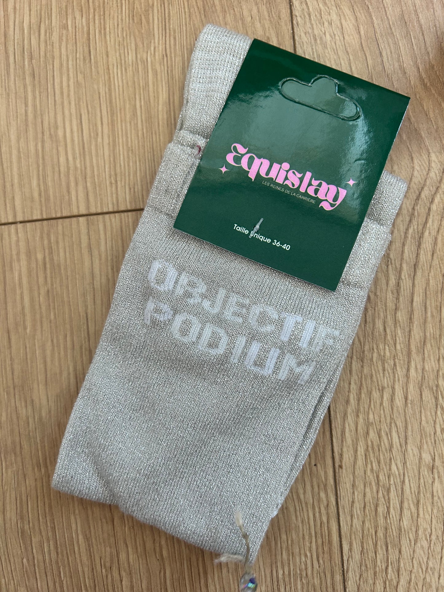 Chaussettes DÉFAUT Objectif podium BEIGE