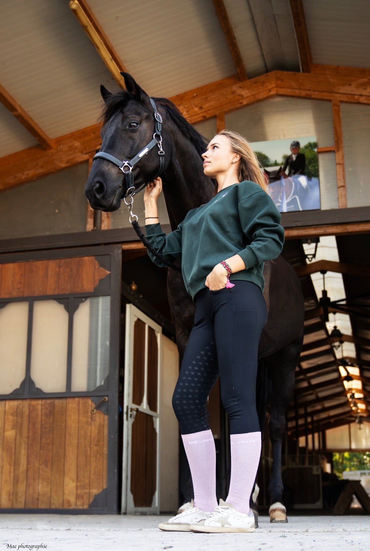 Chaussettes d’équitation Ma Jolie – Rose pâle