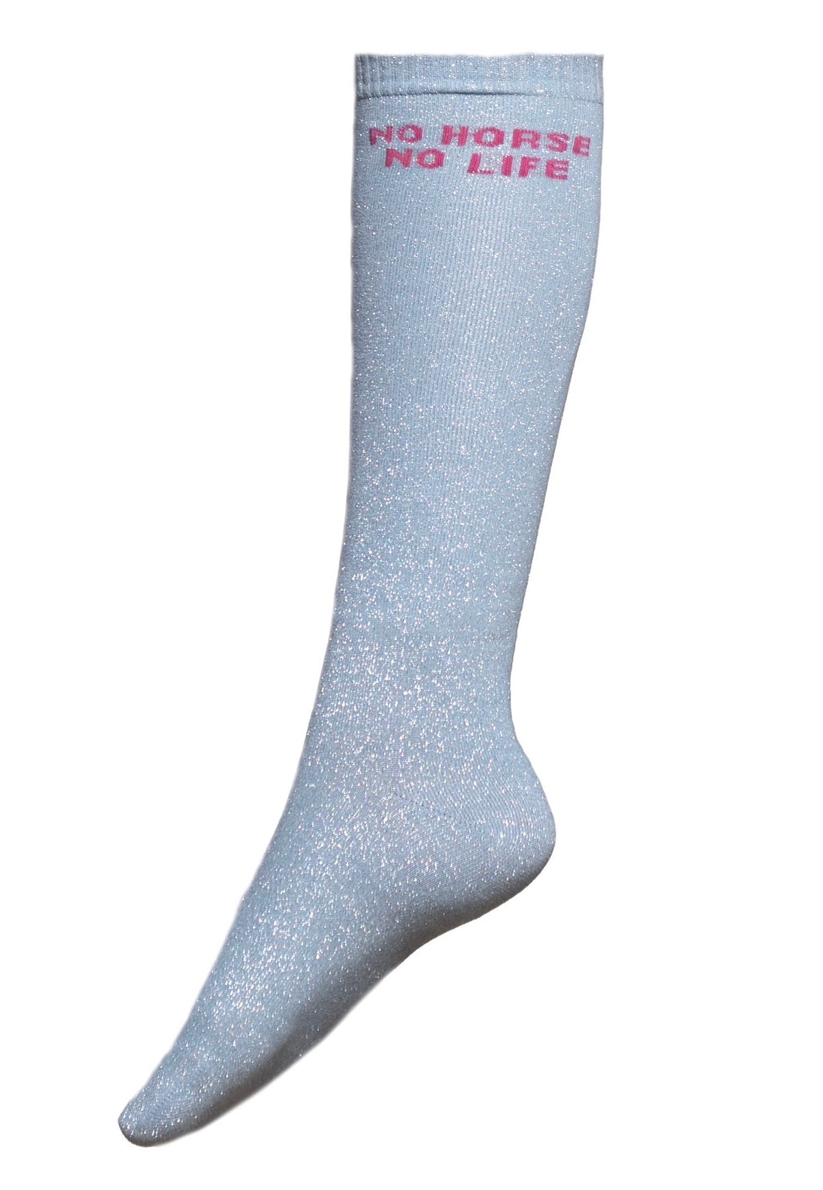 Chaussettes d’équitation No Horse No Life – Bleu ciel