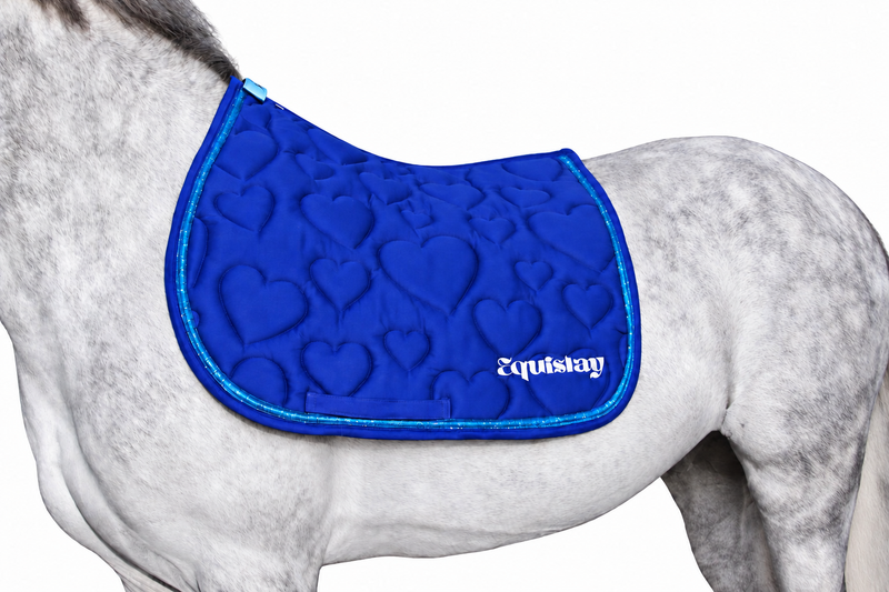 Tapis de selle CSO AMOUR – Bleu électrique