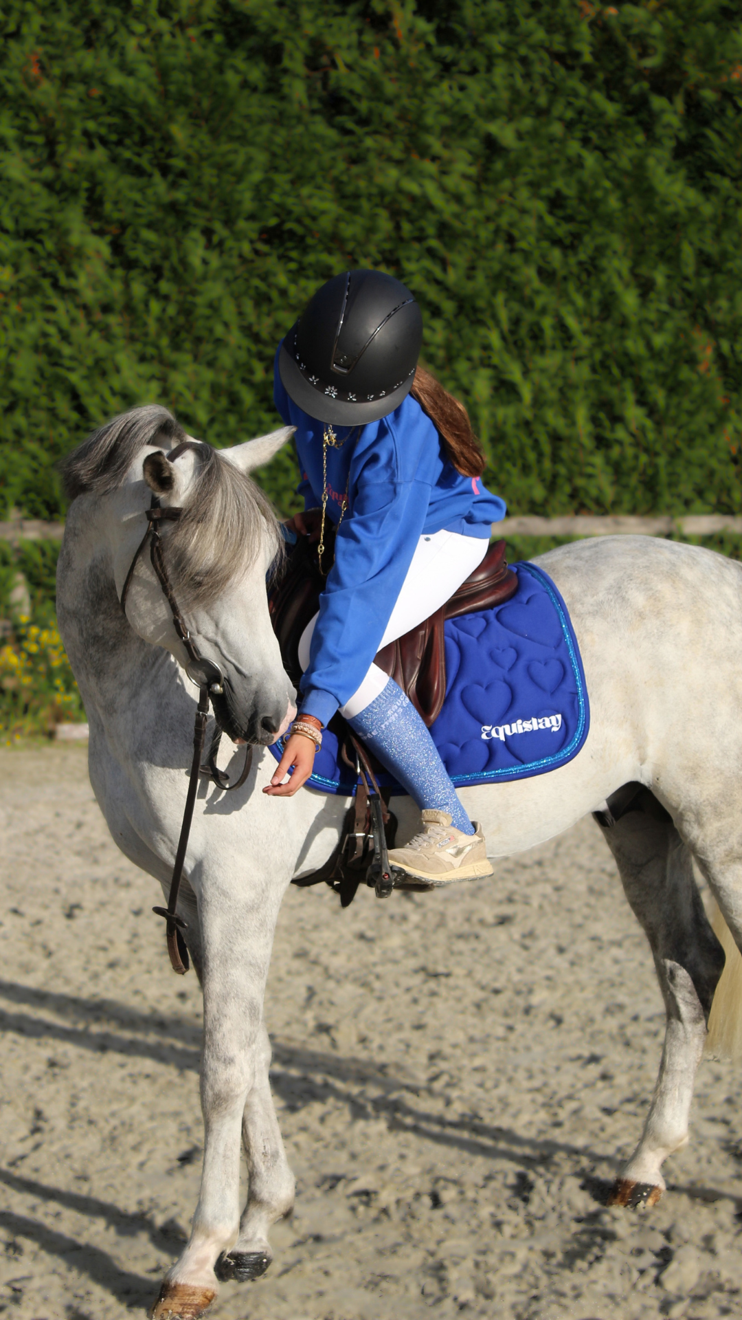 Tapis de selle CSO AMOUR – Bleu électrique