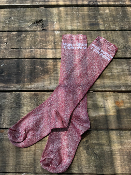 Chaussettes Mon poney mon pain - bordeaux
