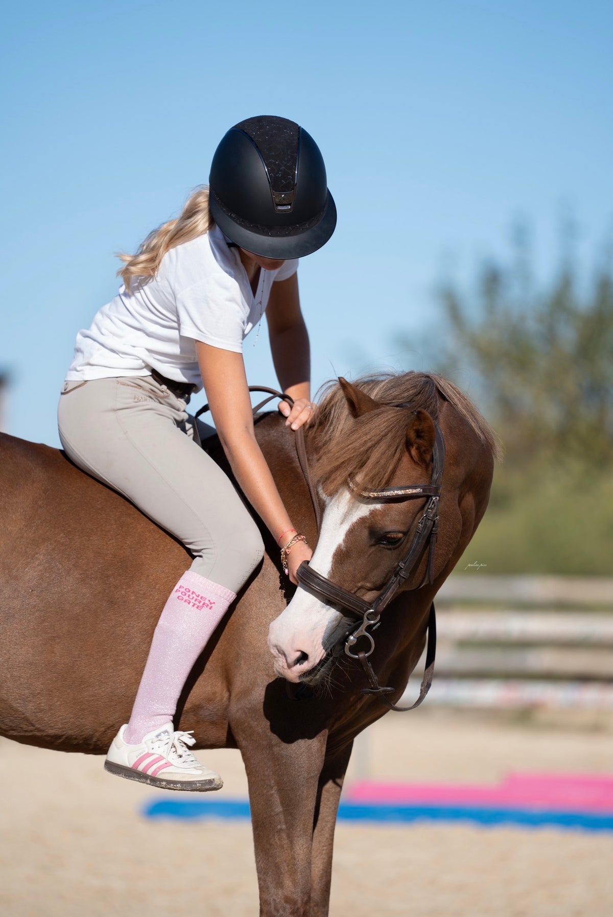 Chaussettes d’équitation Poney Pourri Gâté – Rose clair