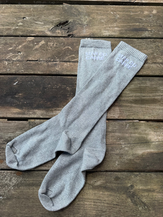 Chaussettes Star du carré - gris
