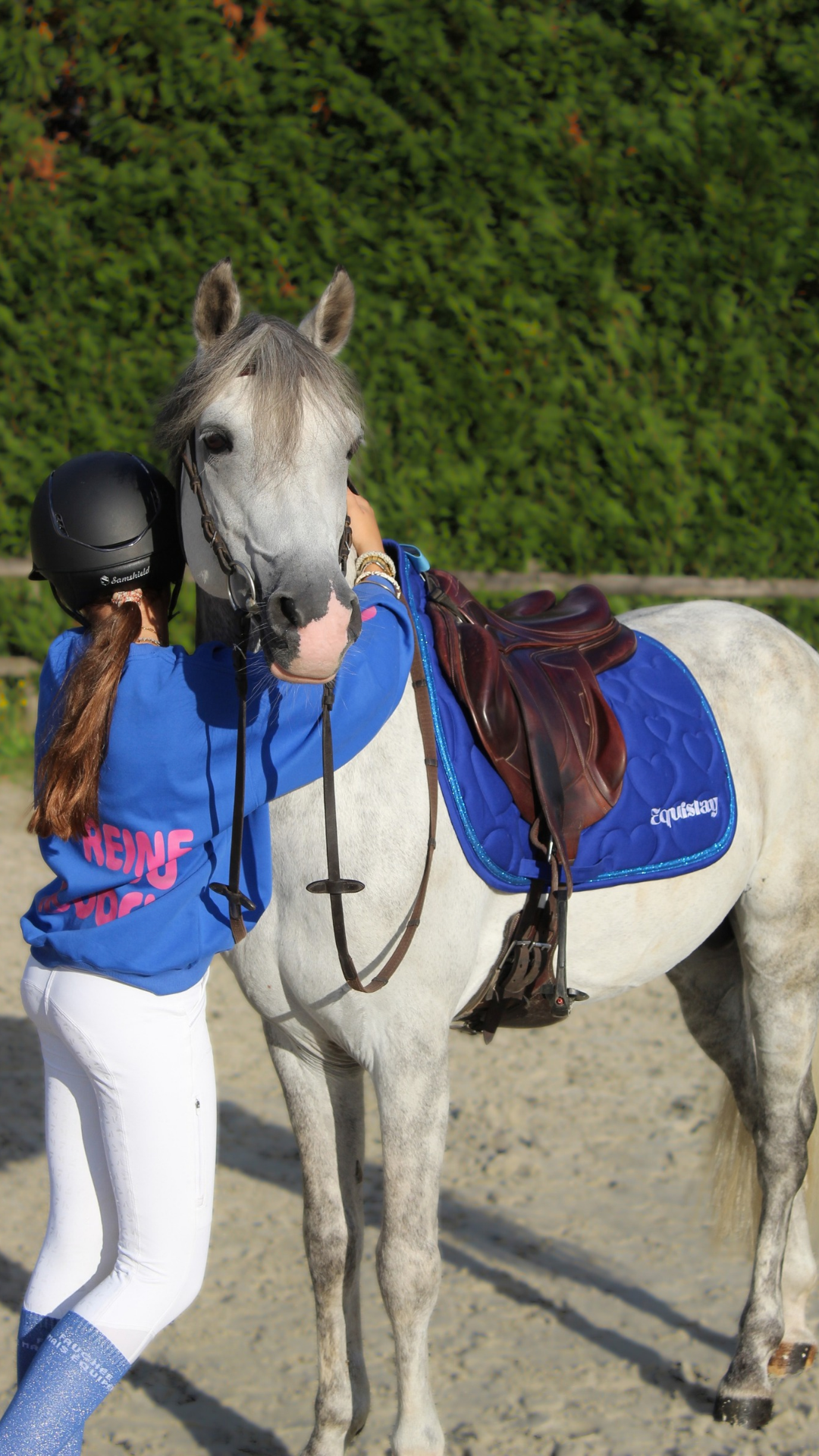 Tapis de selle CSO AMOUR – Bleu électrique