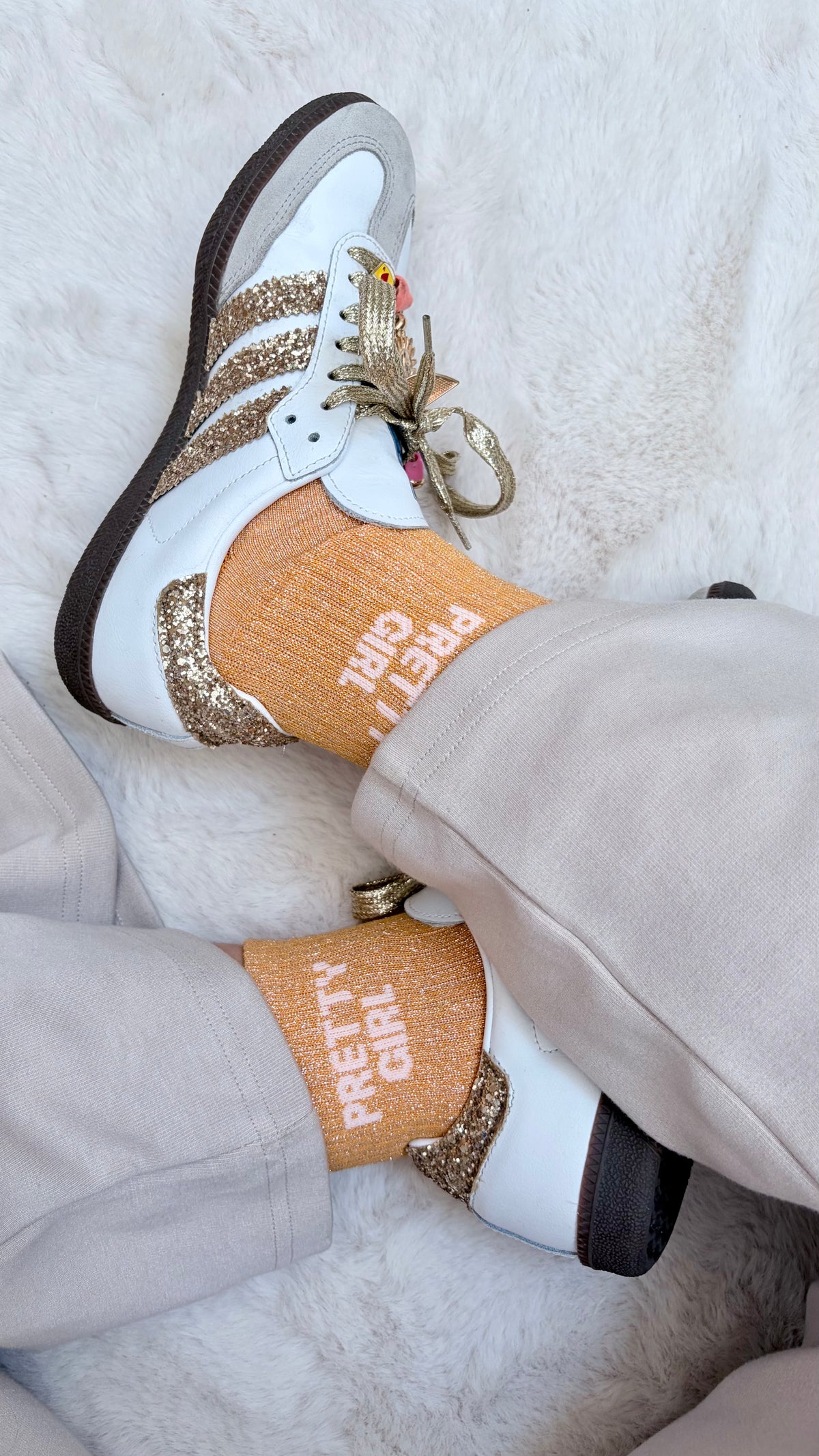Chaussettes de ville Pretty Girl – Orange