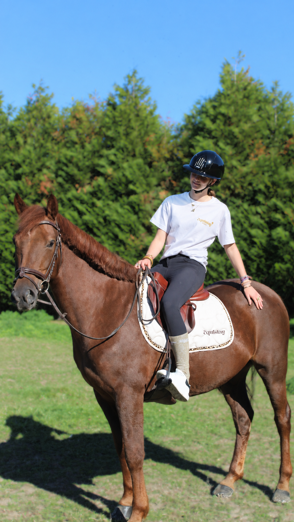 Tapis de selle CSO AMOUR – Cœur léopard