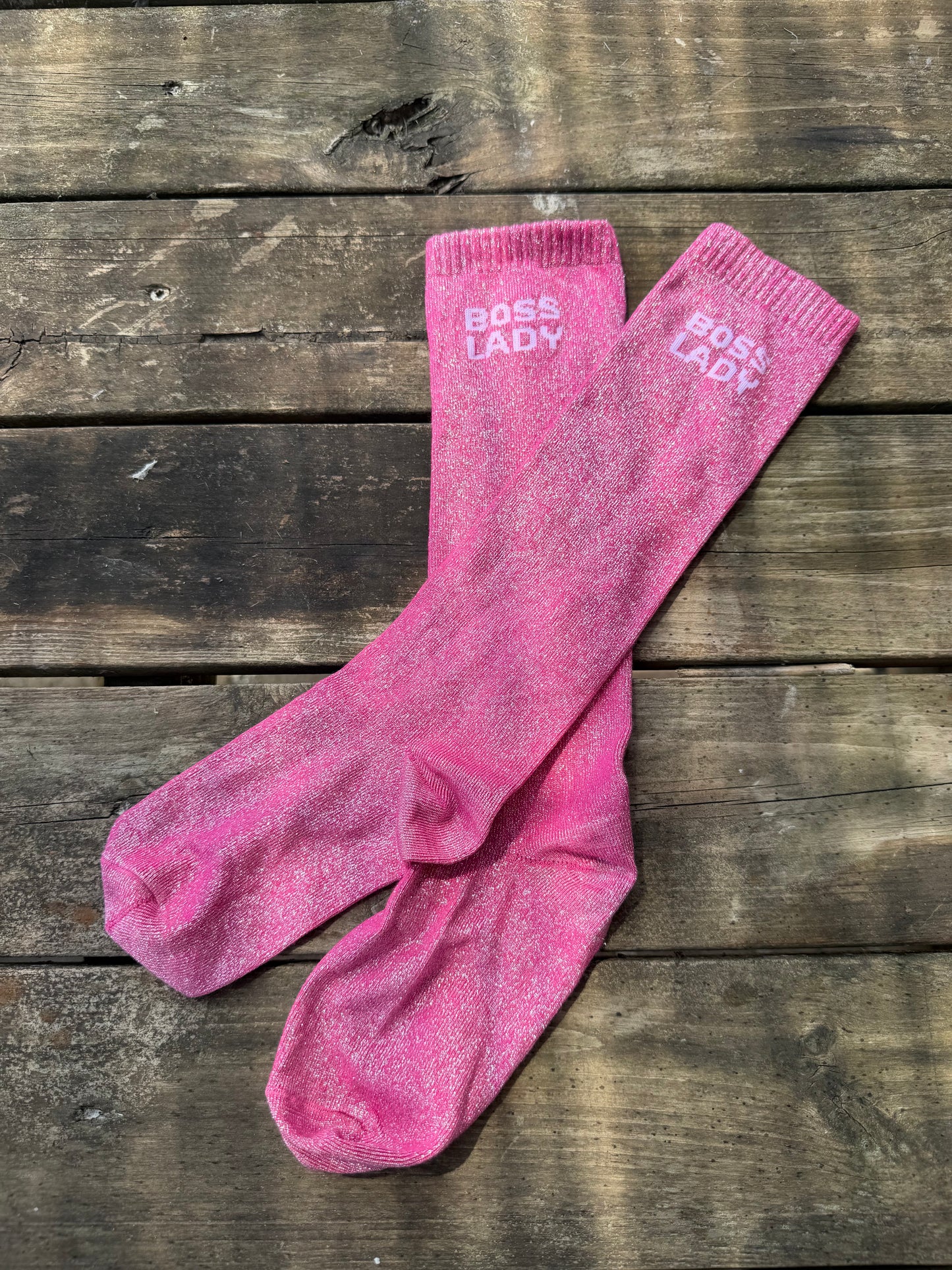 Chaussettes Boss lady - rose fuchsia