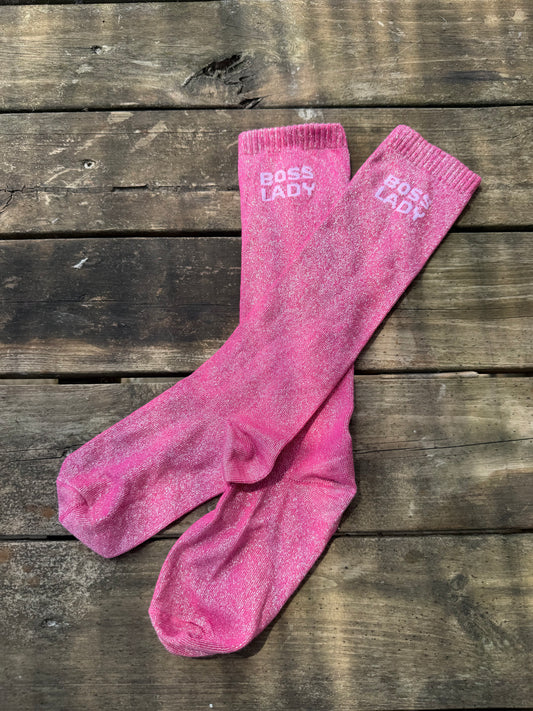 Chaussettes Boss lady - rose fuchsia