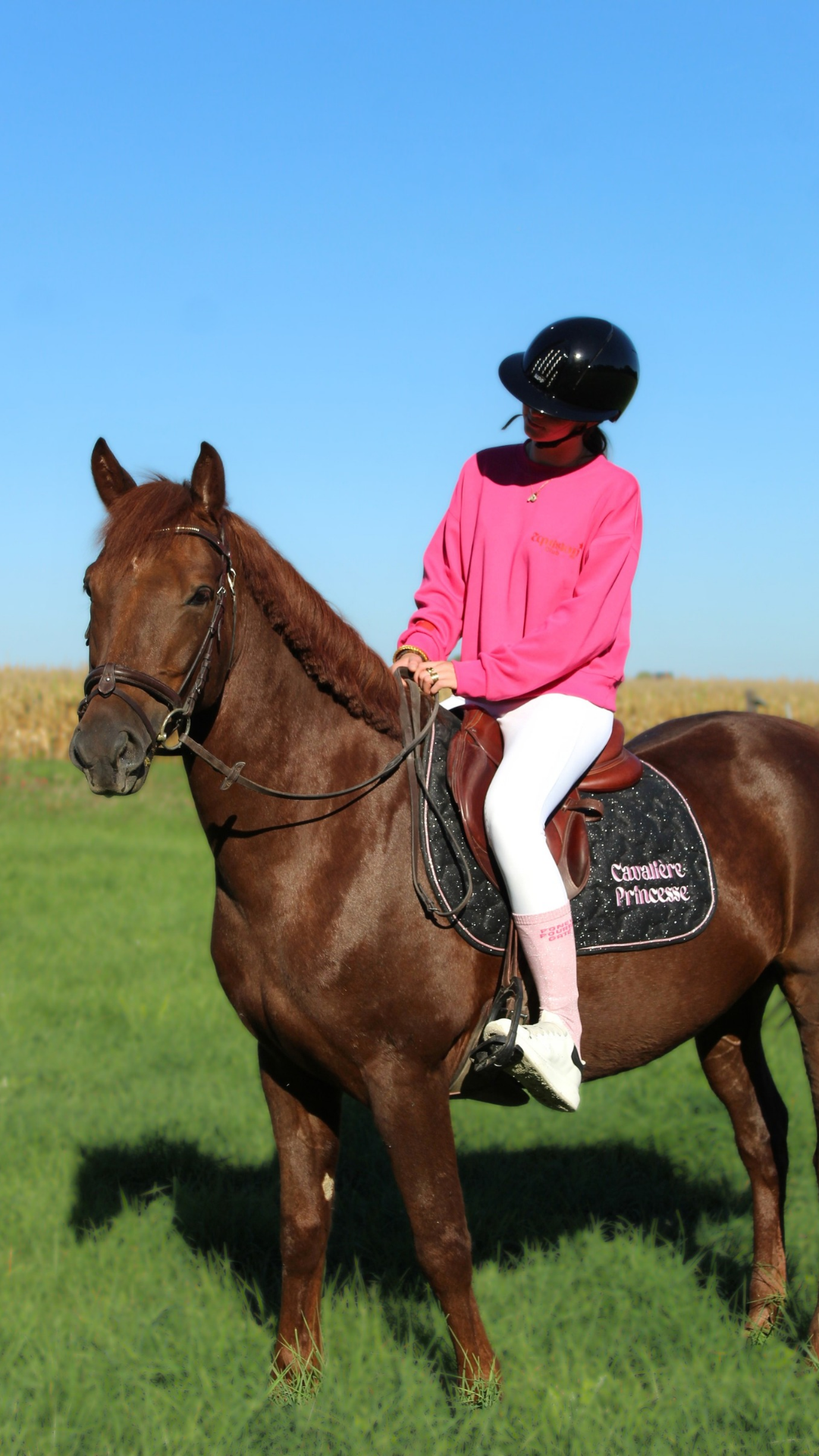 Tapis de selle CSO STAR – Cavalière Princesse
