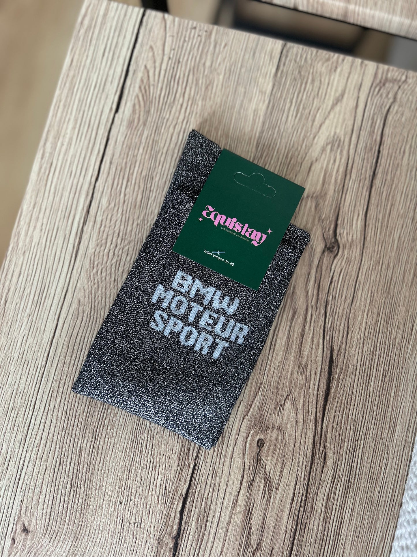CHAUSSETTES BMW MOTEUR SPORT NOIR