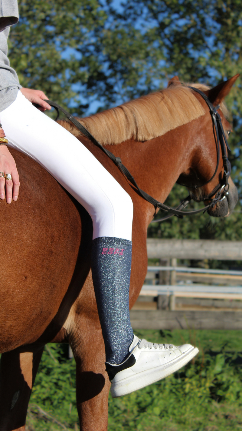 Chaussettes d’équitation Best Cops – Bleu marine