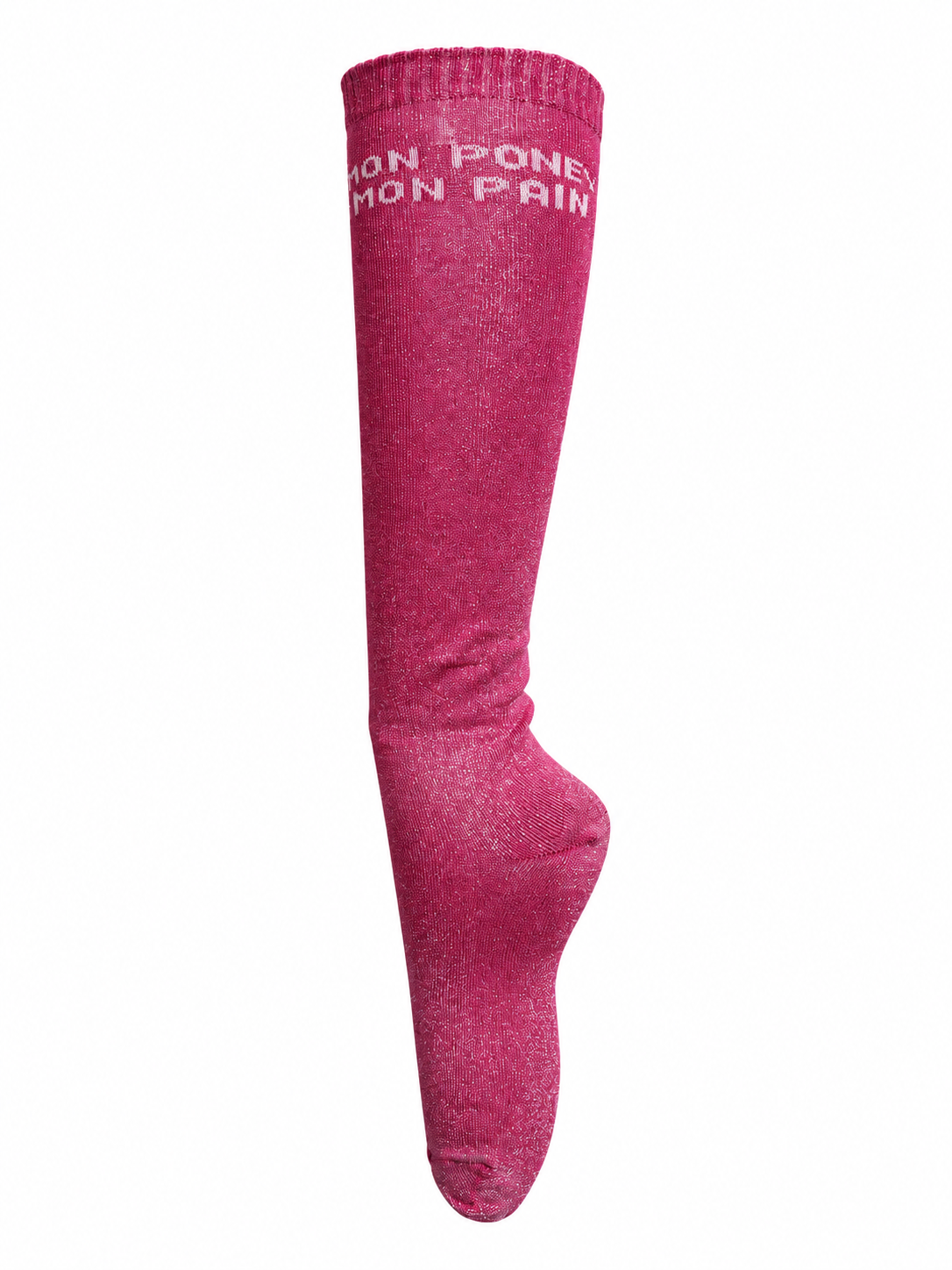 Chaussettes d’équitation Mon Poney Mon Pain – Rose fuchsia