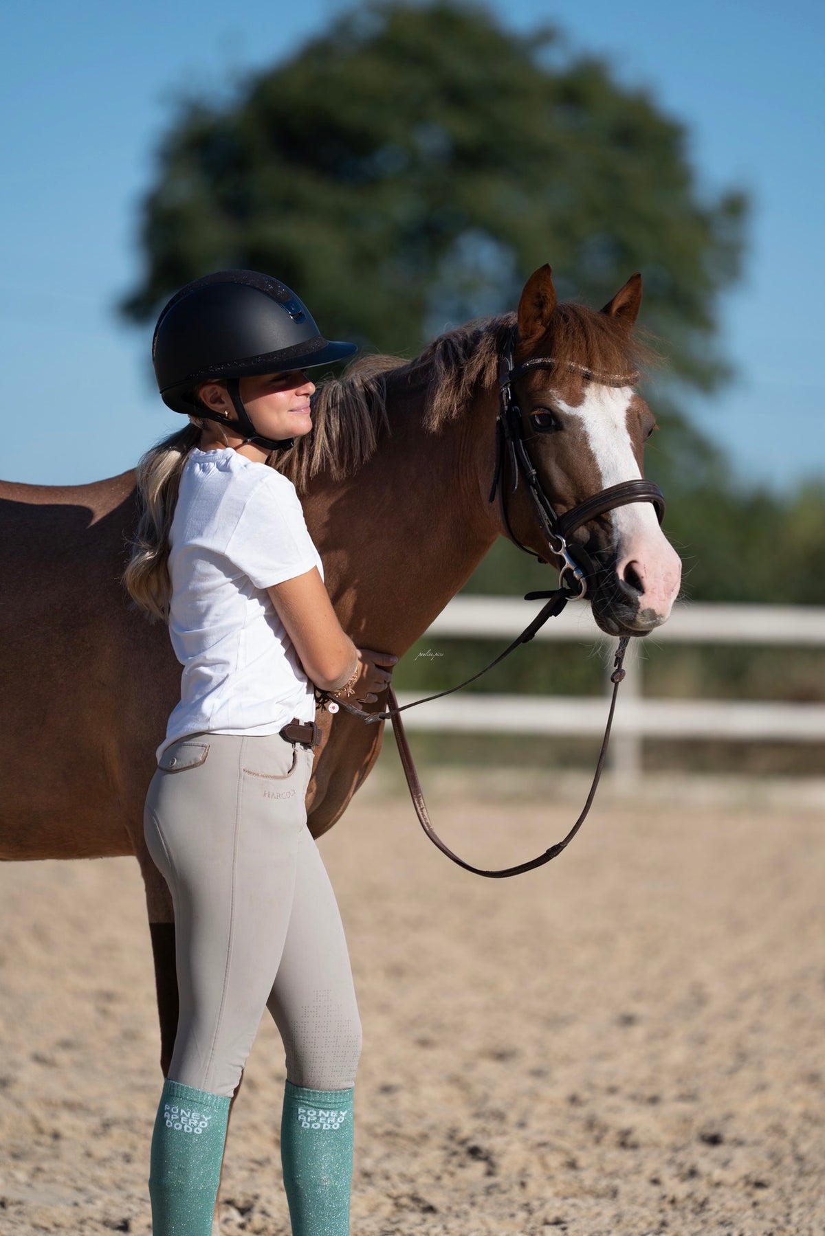 Chaussettes d’équitation Poney Apéro Dodo – Turquoise