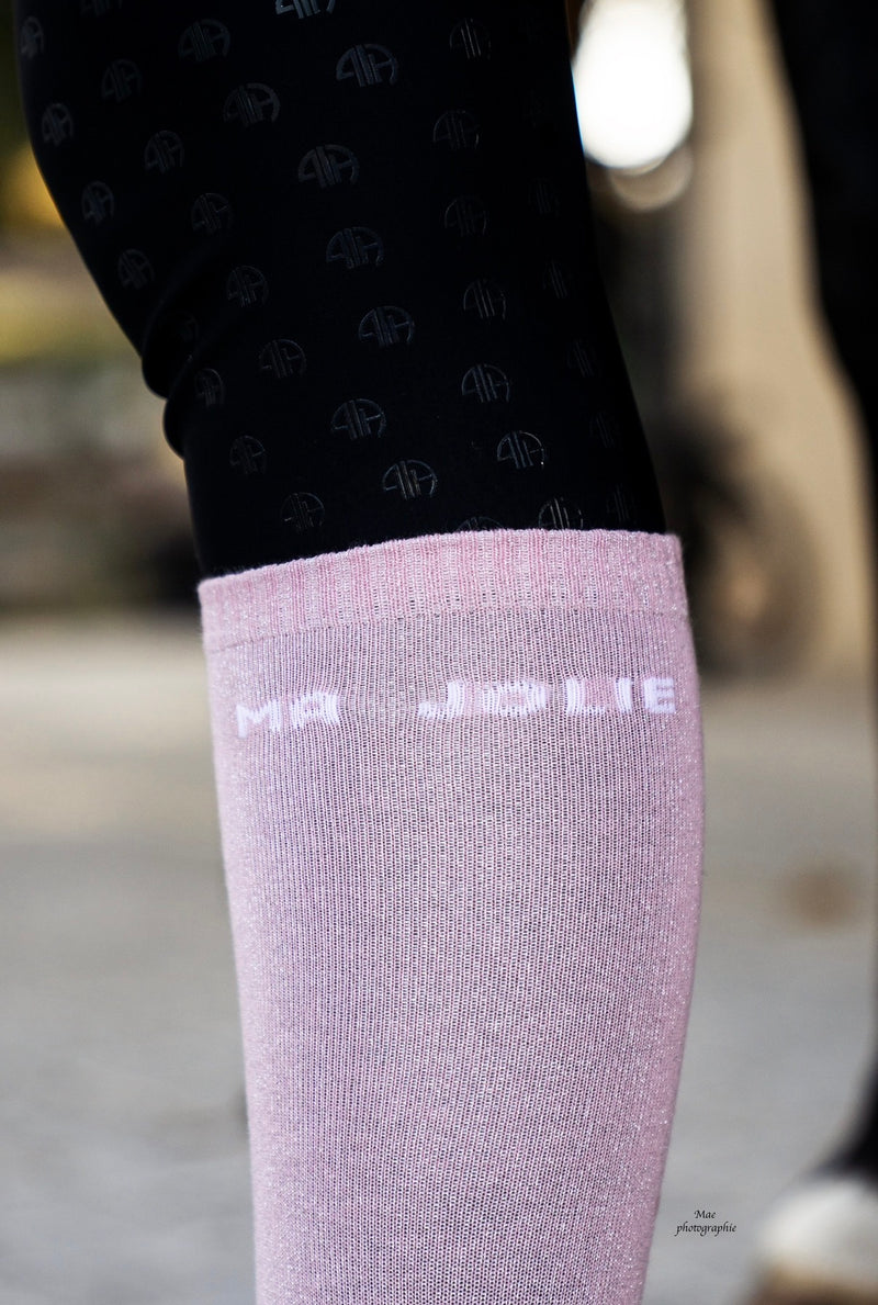 Chaussettes d’équitation Ma Jolie – Rose pâle