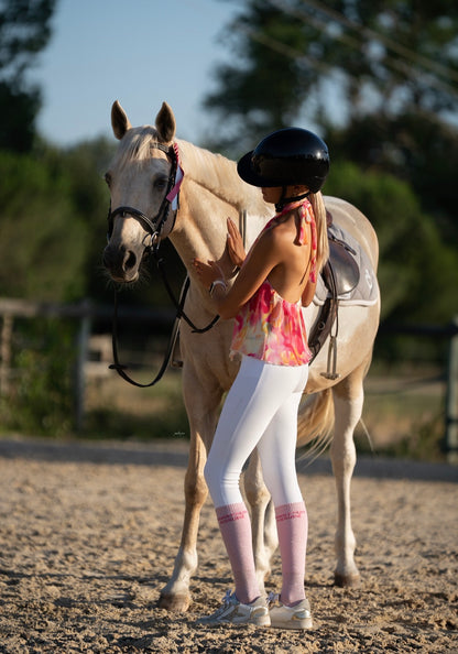 Chaussettes Sans Faute Assuré – Rose pale (écriture fuchsia) (Copie)