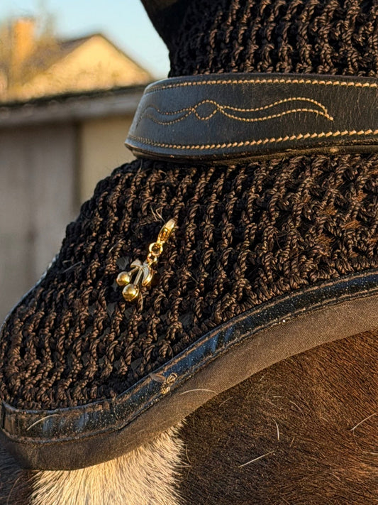 Charm cerise dorée - Equislay