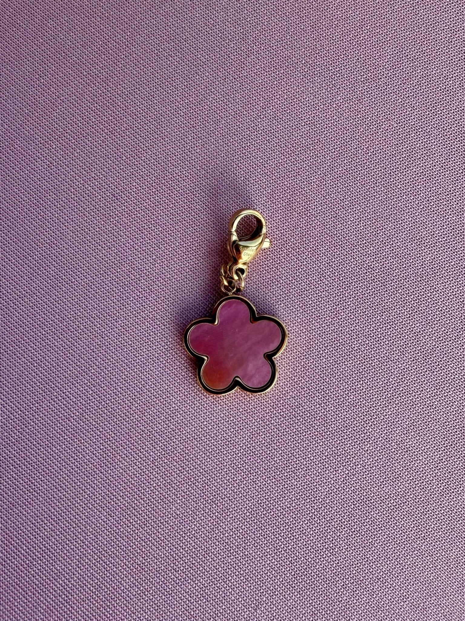 Charm fleur rose - Equislay