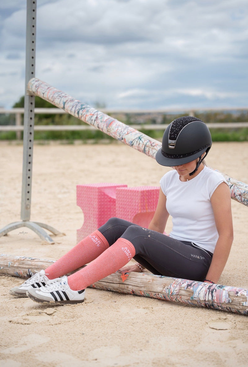 CHAUSSETTES ANTI CHUTE - CORAIL - Equislay