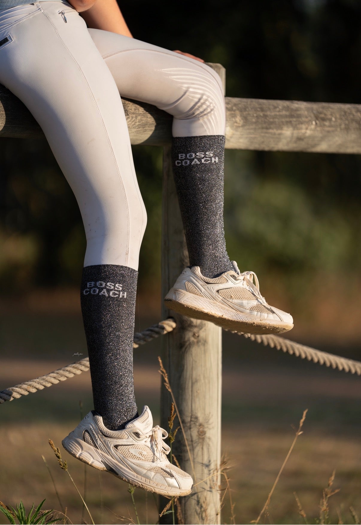 Chaussettes Boss Coach Noir Mollets Fins