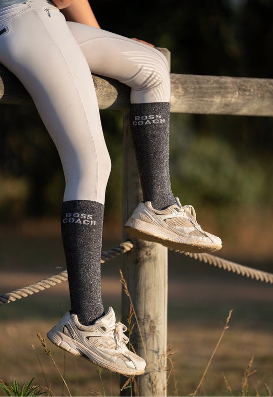 Chaussettes Boss Coach Noir Mollets Fins