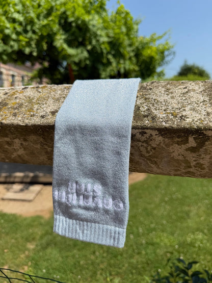 Chaussettes Cavalière Star – Bleu ciel - Equislay