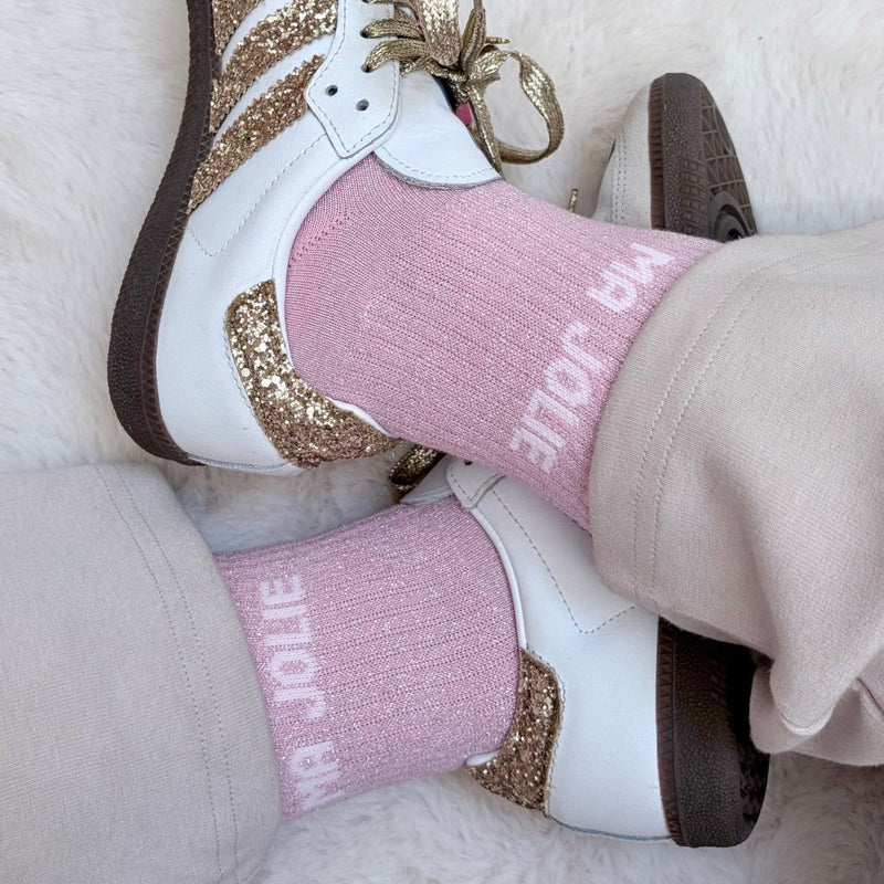 Chaussettes de ville Ma Jolie – Rose pâle - Equislay