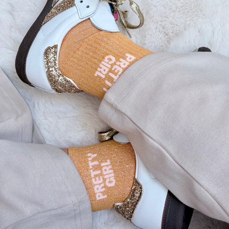 Chaussettes de ville Pretty Girl – Orange - Equislay