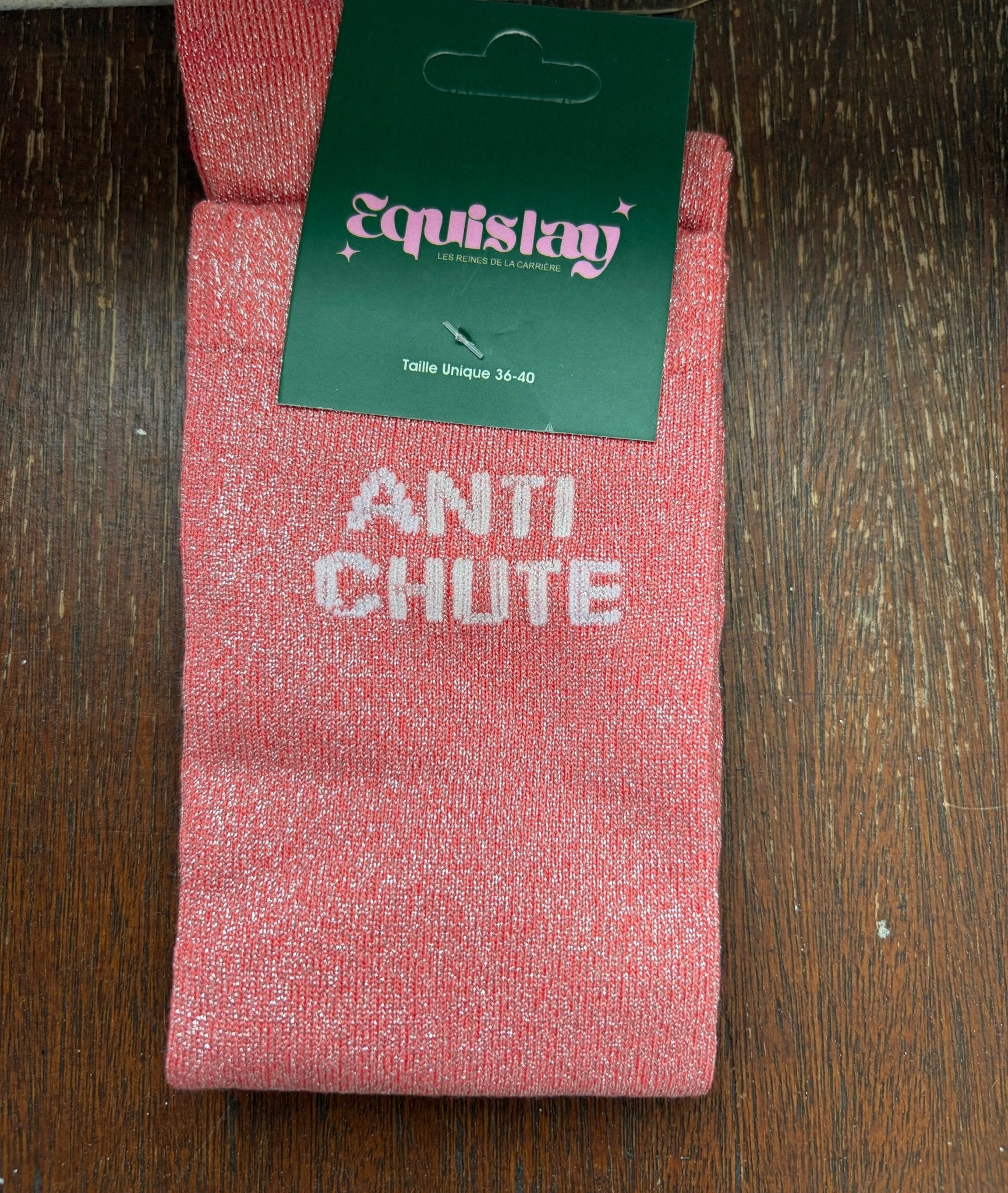 Chaussettes DÉFAUT anti chute corail - Equislay
