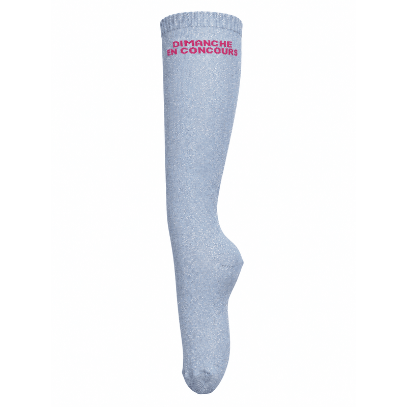 Chaussettes d’équitation Dimanche en Concours – Bleu ciel - Equislay