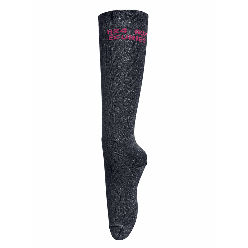 Chaussettes d’équitation H24 aux écuries – Bleu marine - Equislay