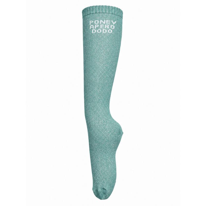 Chaussettes d’équitation Poney Apéro Dodo – Turquoise - Equislay