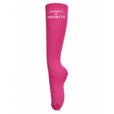 Chaussettes d’équitation Poney = Priorité – Rose fuchsia