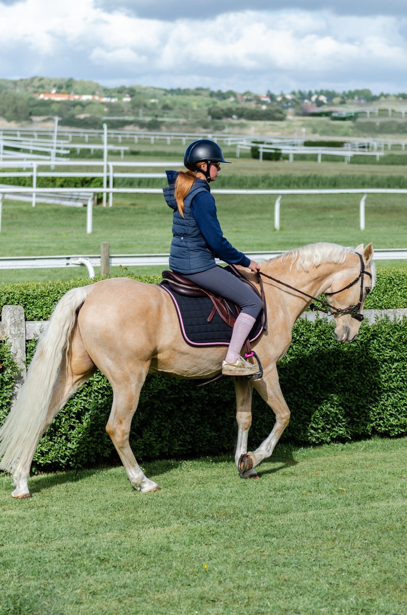 CHAUSSETTES HORSE ADDICT - ROSE PALE - Equislay