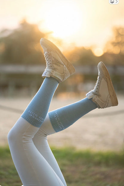 Chaussettes Horse and Sun – Bleu ciel - Equislay