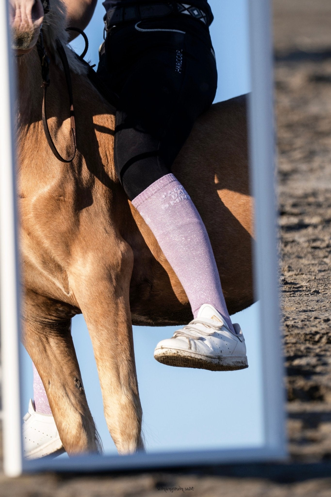 CHAUSSETTES J’ARRIVE DANS 5 MINUTES - LILAS - Equislay
