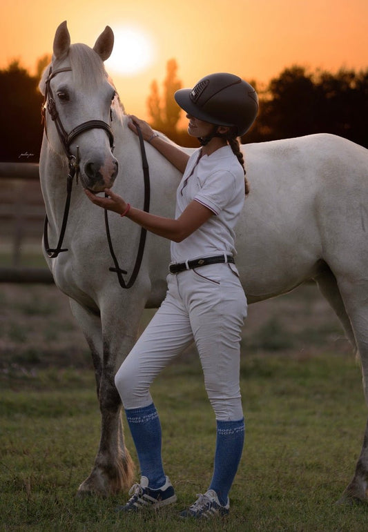 Chaussettes Mon Poney Mon Pain – Bleu électrique - Equislay